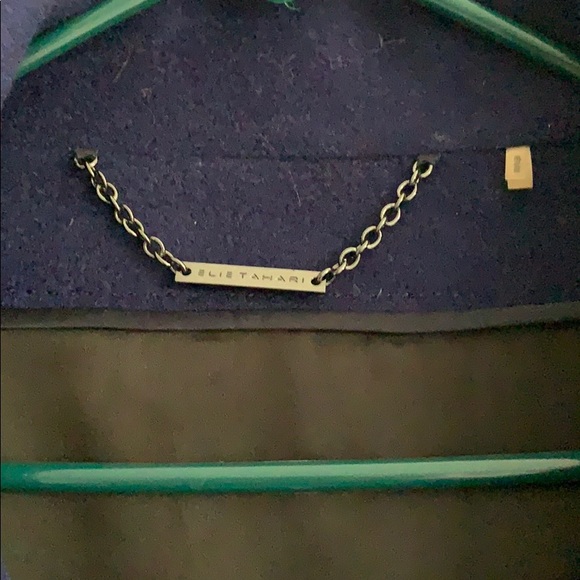 Chic Elie Tahari Couture navy black unique jacket - Picture 5 of 7